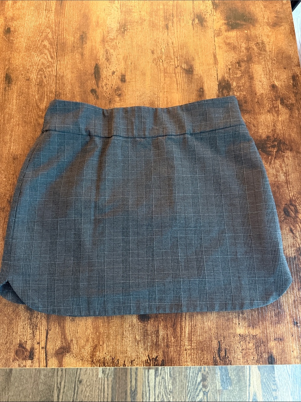 Zara Classic Gray Plaid Women's Skirt